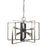 Framburg Interstellar 8 Light 19" Chandelier, Nickel/Black - F-L1096BN-MBLACK