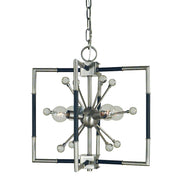 Framburg Zeta 4 Light Dual Mount, Nickel/Black Accents - F-L1114BN-MBLACK