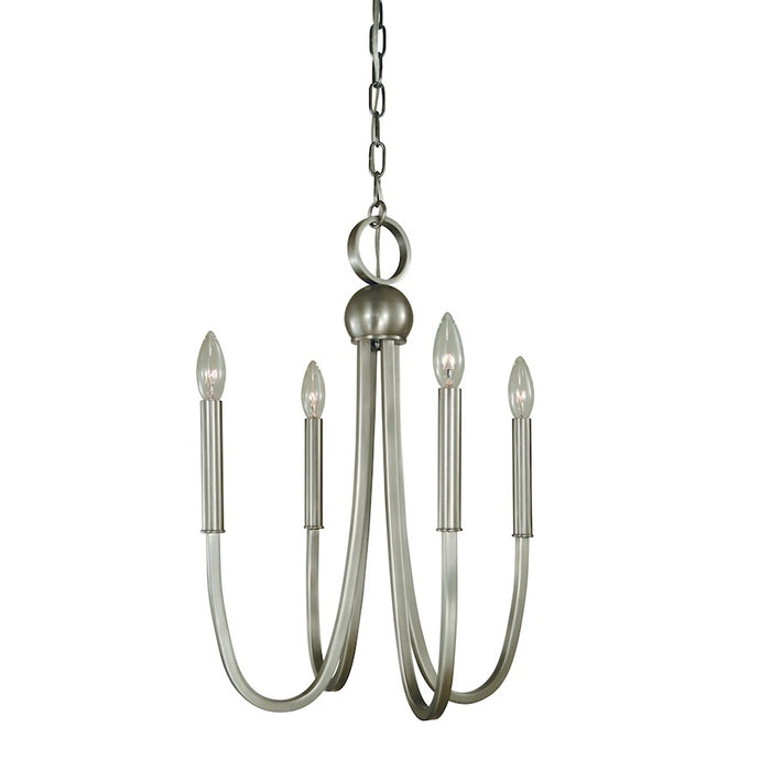 Framburg Alexandria 4 Light Chandelier, Nickel - F-L1127BN