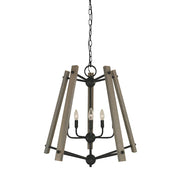 Framburg Meredith 5 Light Chandelier, Black - F-L1137MBLACK