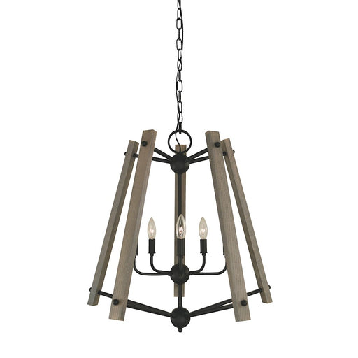 Framburg Meredith 5 Light Chandelier, Black - F-L1137MBLACK