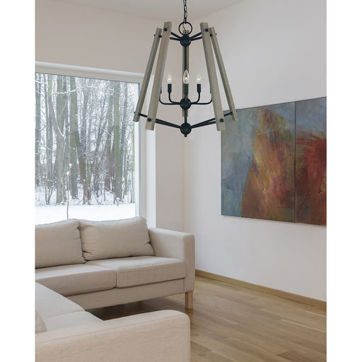 Framburg Meredith 5 Light Chandelier, Black