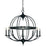 Framburg Aurora 8 Light Foyer Chandelier, Black - F-L1158MBLACK