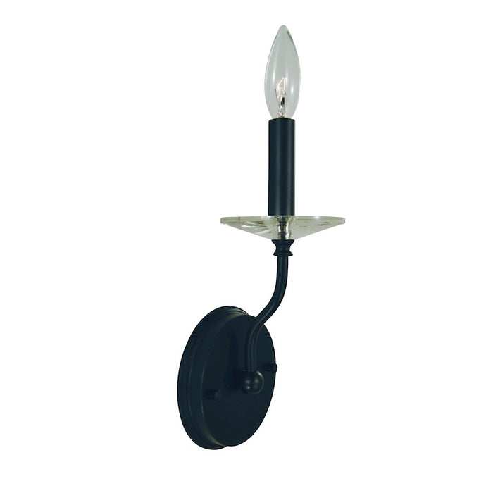 Framburg Ashley 1 Light Wall Sconce, Black - F-L1161MBLACK