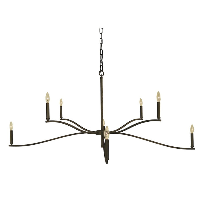 Framburg Bridgeport 8 Light Foyer Chandelier, Iron - F-L1194IRON
