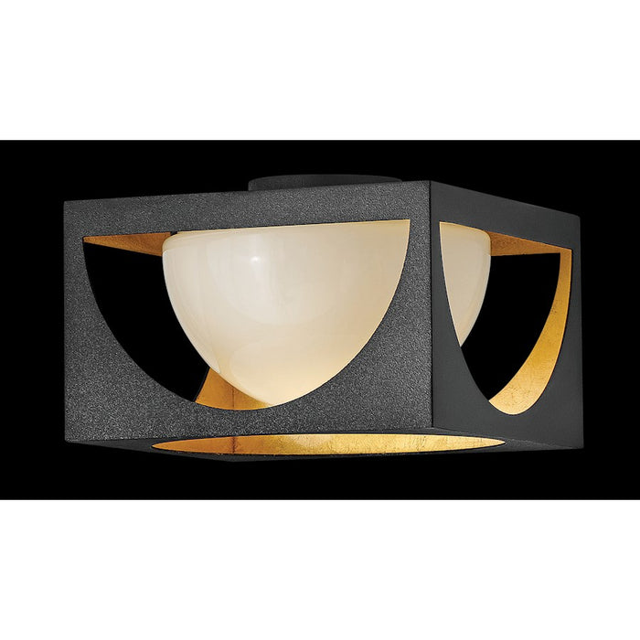 Fredrick Ramond Vega 1 Light Ceiling Flush Mount, Anvil Black