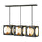 Fredrick Ramond Vega 3 Light Chandelier, Anvil Black