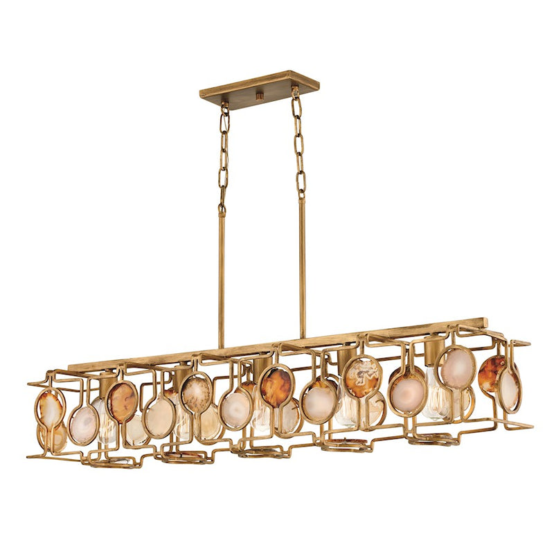 Fredrick Ramond Lucia 5 Light Chandelier, Burnished Gold
