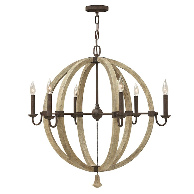 Fredrick Ramond Middlefield 6 Light 30" Chandelier, Iron
