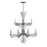Fredrick Ramond Vida 12 Light Chandelier, Glacial