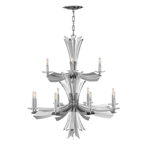 Fredrick Ramond Vida 12 Light Chandelier, Glacial