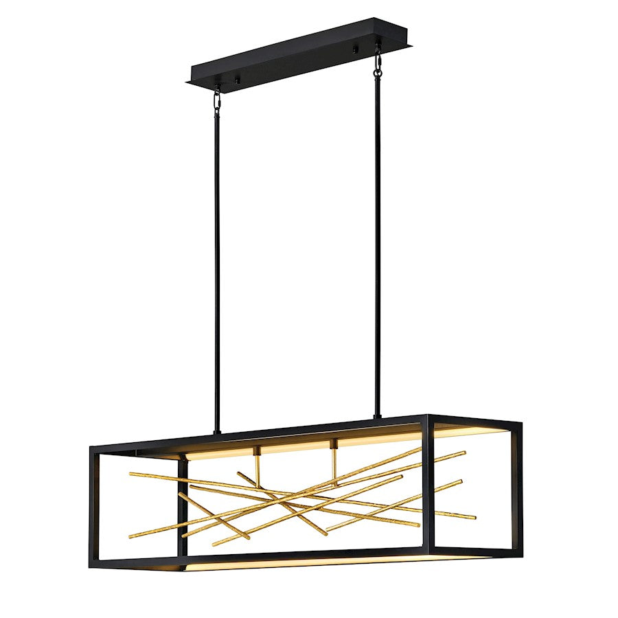 Fredrick Ramond Styx LED Light Chandelier, Black
