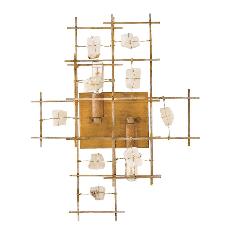 Fredrick Ramond Petra 2 Light Interior Wall Mount, Luster Gold