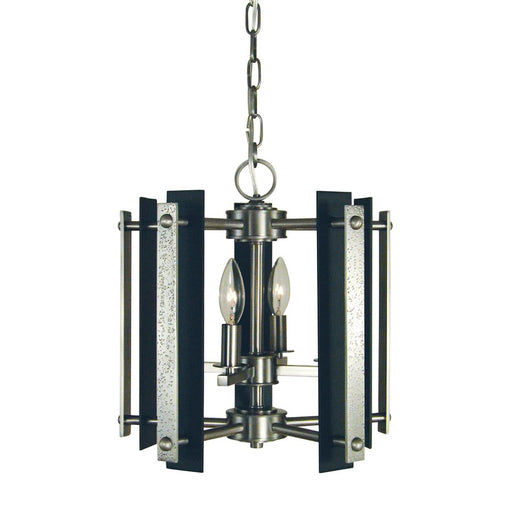 Framburg Bucolic 4Lt Dual Mount, Brushed Brass/Black Accents
