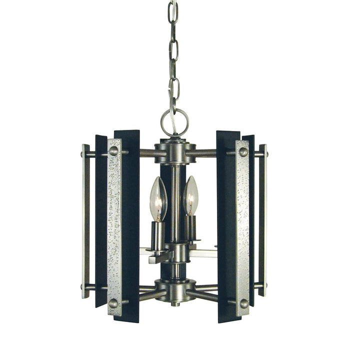 Framburg Bucolic 4Lt Dual Mount, Brushed Brass/Black Accents