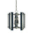 Framburg Bucolic 4 Light Dual Mount, Brushed Brass/Black Accent