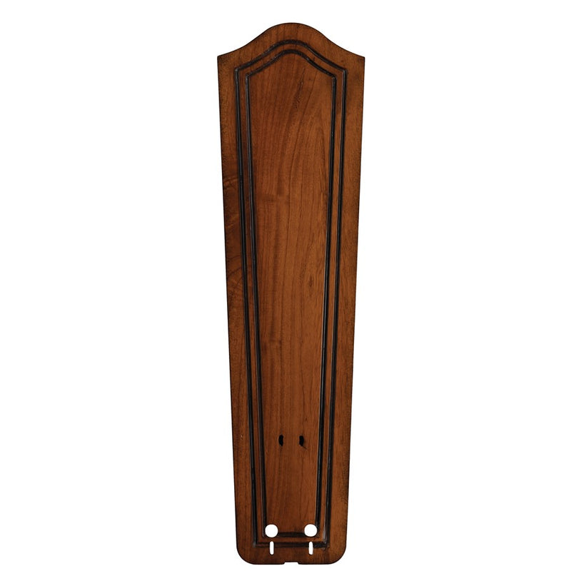 Fanimation Carved Bulge Frame Wood Blade Set of 5 | Rich Cognac Wood | 52in Sweep for Ceiling Fans | 22 x 6 x 0.5 in | Model B5131RC