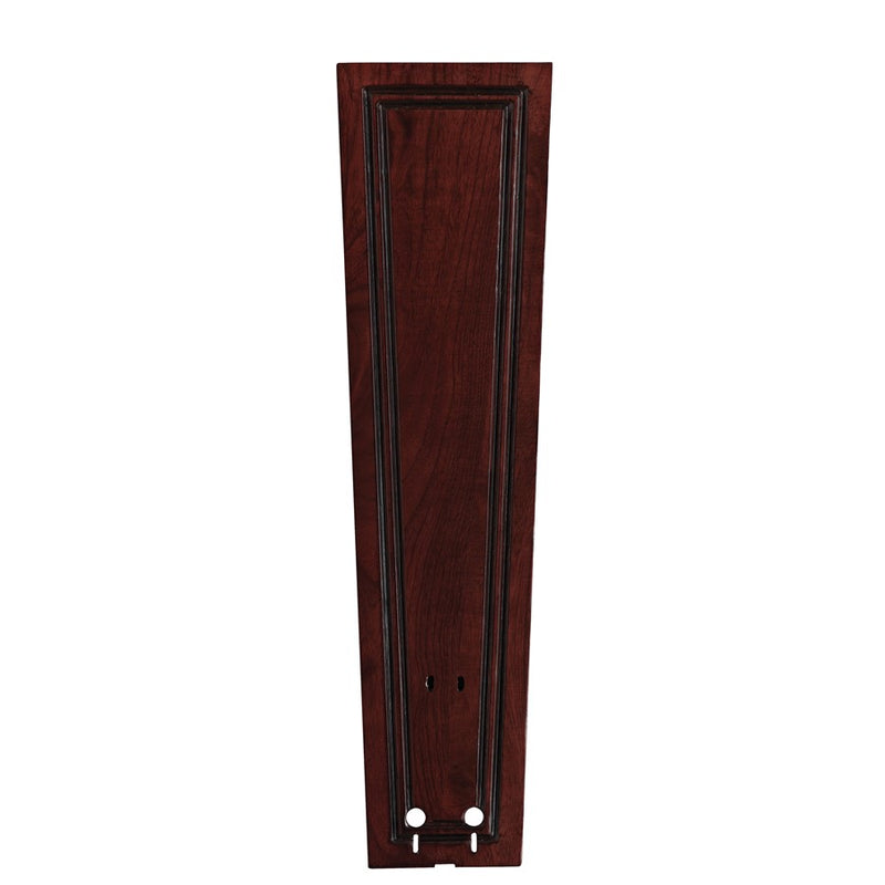Fanimation Carved Rectangle Frame Wood Blade Set of 5 | Dark Cherry Wood | 52in Sweep for Ceiling Fans | 22 x 6 x 0.5 in | Model B5132DC