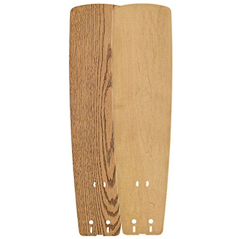 Fanimation Standard Wood Blade Set of 5 | Medium Oak/Maple Wood | 52in Sweep for Ceiling Fans | 22 x 5.6 x 1.3 in | Model B5133MOMP