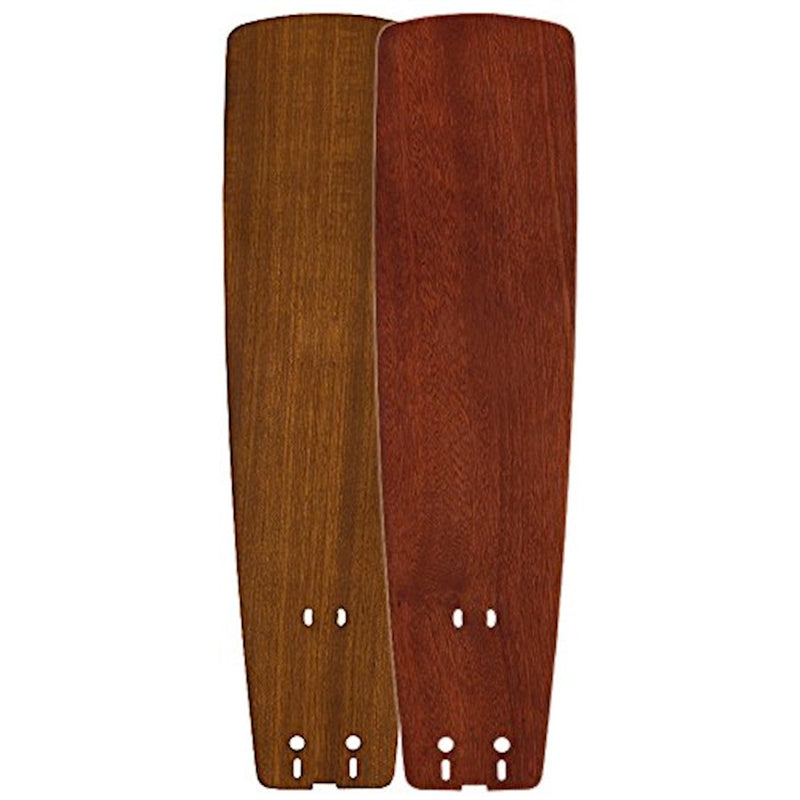 Fanimation Standard Wood Blade Set of 5 | Teak/Mahogany Wood | 52in Sweep for Ceiling Fans | 22 x 5.6 x 1.3 in | Model B5133TKMH