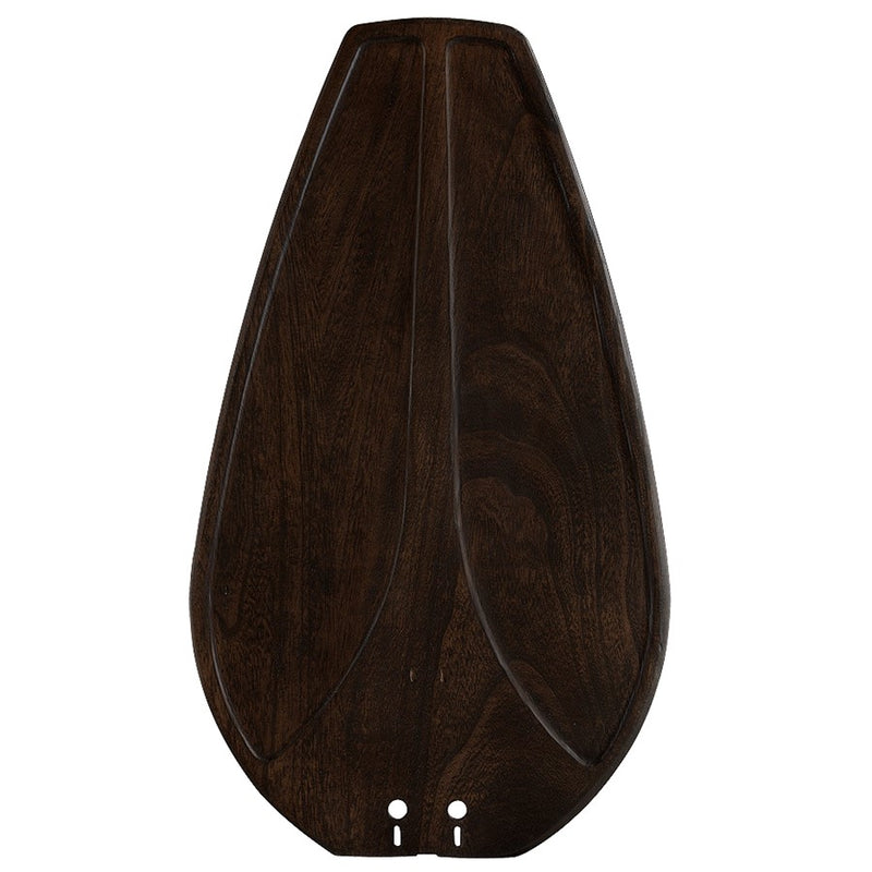 Fanimation Caruso/Palisade 52in Walnut Fan Blades | Carved Wood Set of 10 | Living Room & Bedroom Ceiling Fan | 22 x 12.5 x 0.47 in | Model B5213WA