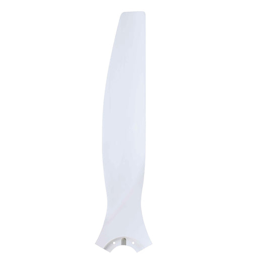 Fanimation Spitfire 54in Ceiling Fan Blade Set Matte White Buttonwood | Covered Patio & Living Room | 26.2 x 6.22 x 1.5 in | Model B6720-54MW