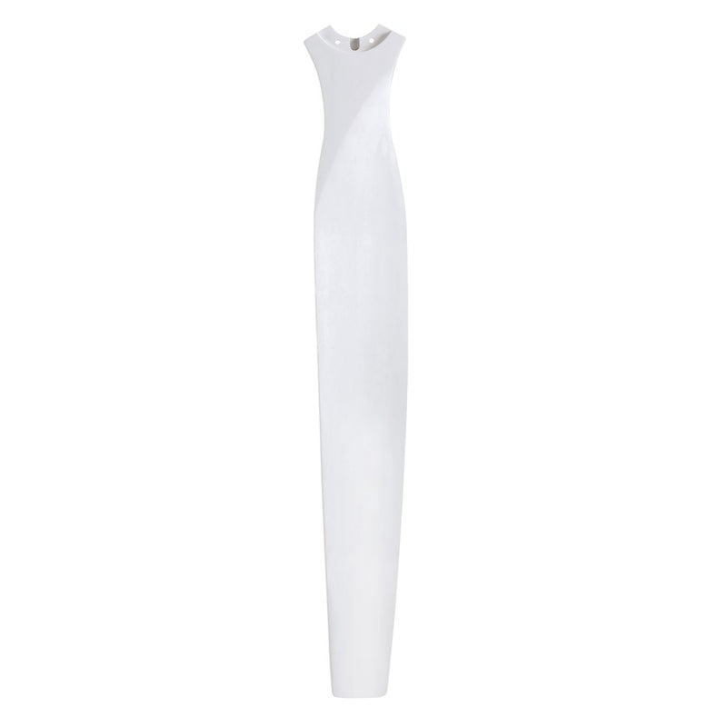 Fanimation Spitfire 84in 3-Blade Set | Matte White Buttonwood | Ceiling Fan Blades for Indoor & Outdoor | 41 x 6 x 2 in | Model B6720-84MW