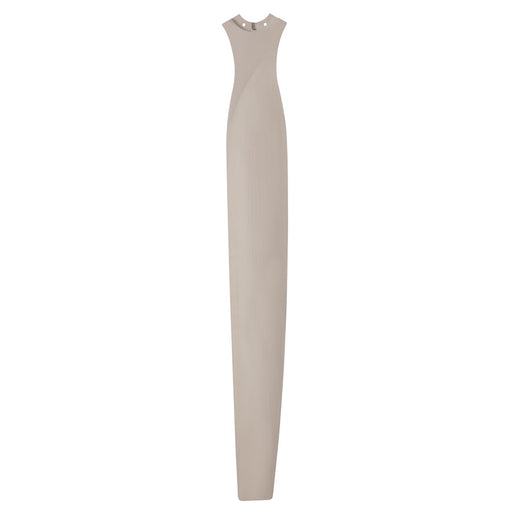 Fanimation Spitfire DC 96in 3-Blade Set | Brushed Nickel Buttonwood Fan Blades | Indoor & Outdoor Damp Rated | 47 x 6 x 2 in | Model B6720-96BN