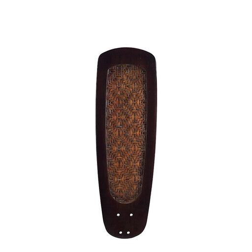 Fanimation 54in 5-Blade Set | Buttonwood/Bamboo Woven Dark Walnut | Ceiling Fan Blades | 23.39 x 7.48 x 0.27 in | Model B754DWA