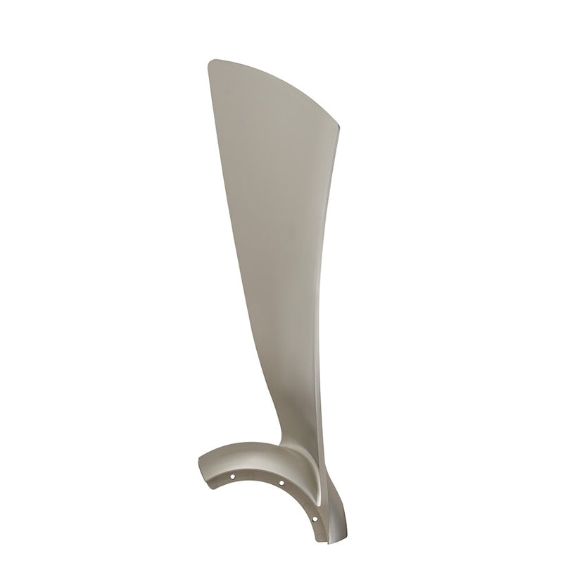 Fanimation Wrap 44in 3-Blade Set | Brushed Nickel Composite Fan Blades | Bedrooms & Damp Locations | 22 x 7 x 4 in | Model BPW8530-44BN
