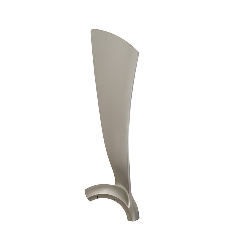 Fanimation Wrap 48in 3-Blade Set | Brushed Nickel Composite | Ceiling Fan Replacement Blades | 24 x 7 x 4 in | Model BPW8530-48BN