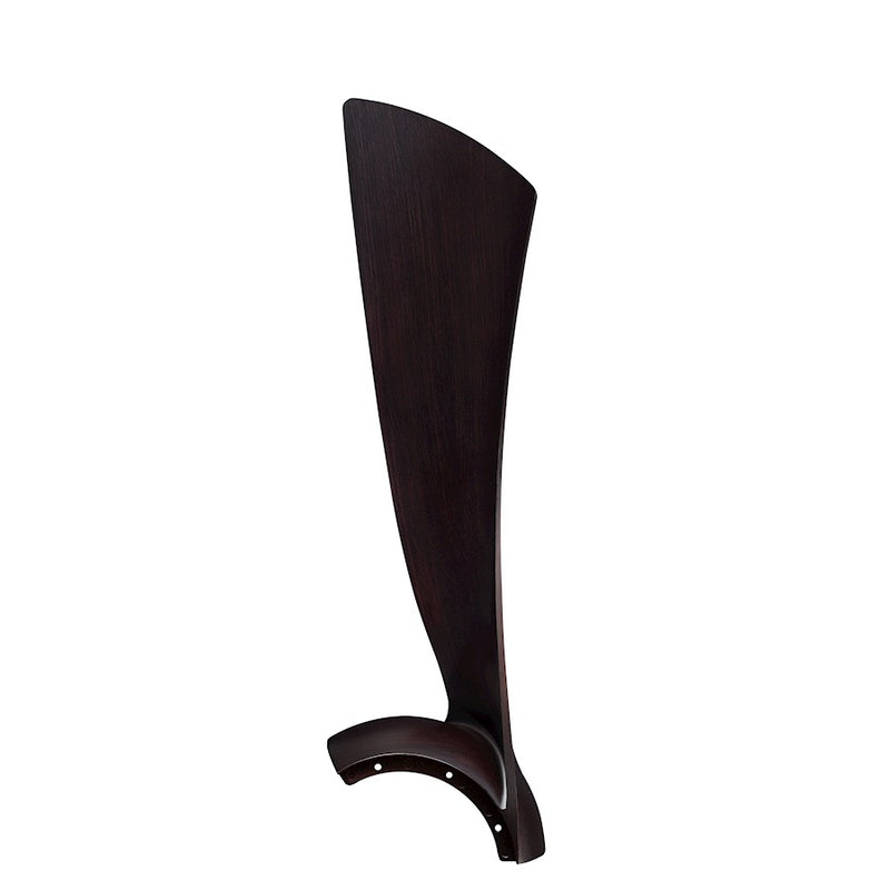 Fanimation Wrap 48in 3-Blade Set | Dark Walnut Composite | Ceiling Fan Blades for Damp Locations | 24 x 7 x 4 in | Model BPW8530-48DWA