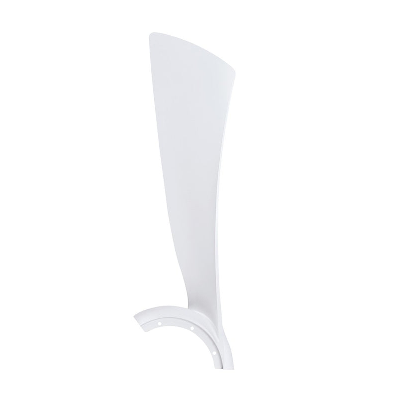 Fanimation Wrap Custom 48in 3-Blade Set | Matte White Composite | Ceiling Fan Blades for Damp Locations | 24 x 7 x 4 in | Model BPW8530-48MW