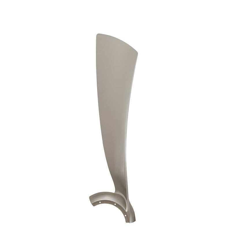 Fanimation Wrap 56in Brushed Nickel Fan Blades Set of 3 | Composite Blades for Damp Locations | Ceiling Fan Replacement | 56in | Model BPW8530-56BN