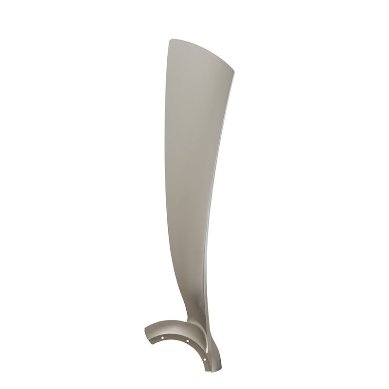 Fanimation Wrap 60in 3-Blade Set | Brushed Nickel Composite Fan Blades | Ceiling Fan Replacement Blades | 30 x 8 x 4 in | Model BPW8530-60BN