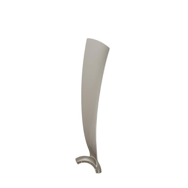 Fanimation Wrap 72in 3-Blade Set | Brushed Nickel Composite | Ceiling Fan Blades for Damp Locations | 36 x 10 x 4 in | Model BPW8531-72BN