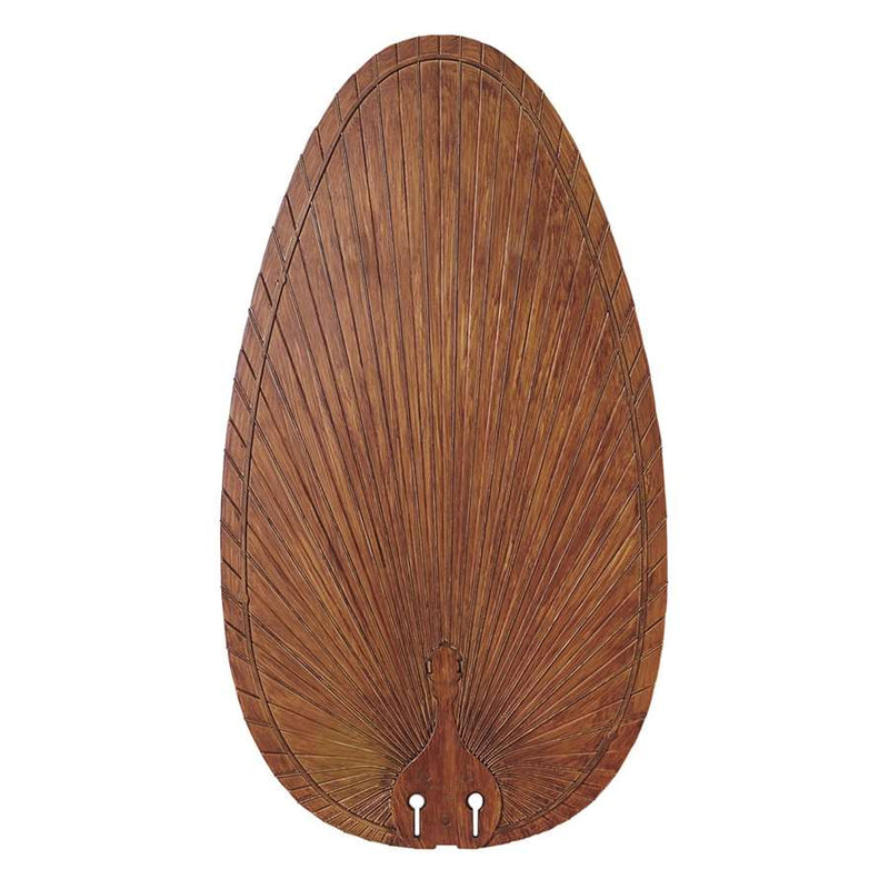 Fanimation Caruso 22in Fan Blades | Palm Brown Composite Blades for Ceiling Fans | Set of 10 for Wet Locations | 22 x 12 x 22 in | Model CABPP4BR