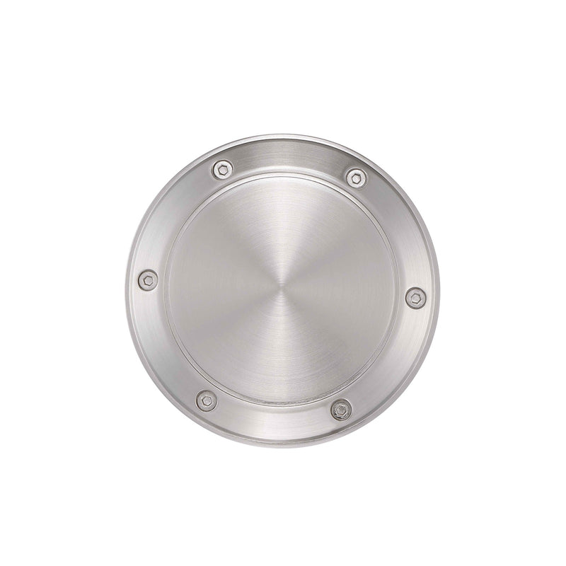 Fanimation Spitfire Decorative Cap | Brushed Nickel Metal | Damp-Rated Ceiling Fan Accessory | Covered Patio & Bathroom | 5.13 x 5.13 x 0.39 in | Model CAP6721BN