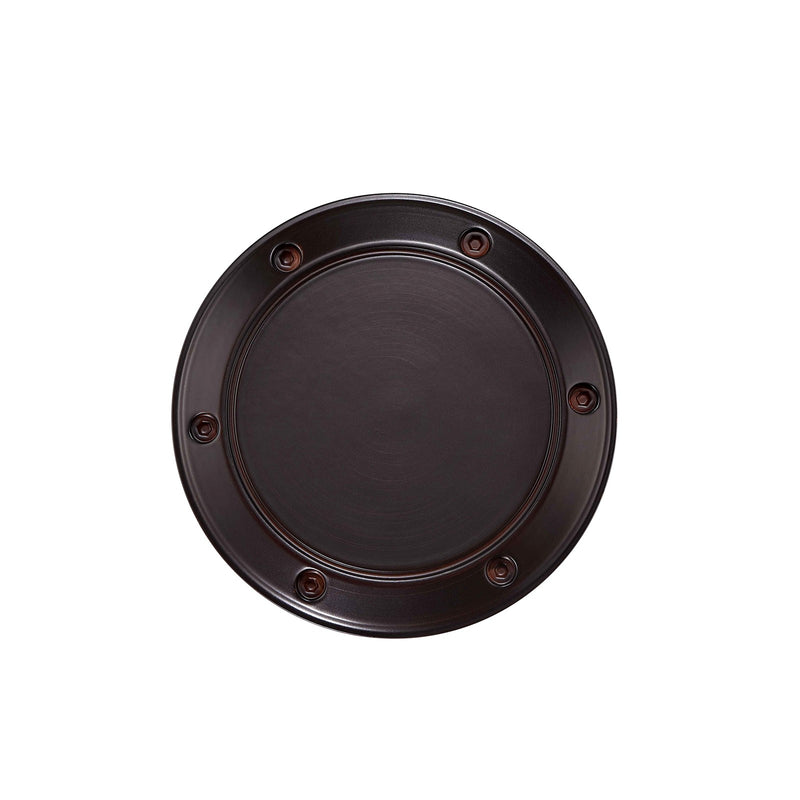 Fanimation Spitfire Decorative Cap 5.13in | Dark Bronze Metal | Covered Patio & Bathroom Ceiling Fan Accent | 5.13 x 5.13 x 0.39 in | Model CAP6721DZ