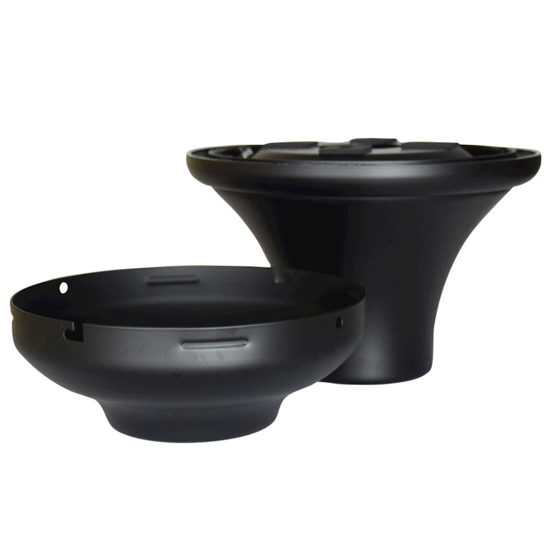 Fanimation Close To Ceiling Kit 8in | Black Wet Rated Metal | Low Ceiling Fan Mount Indoor/Outdoor | 8 x 8 x 5.5 in | Model CCK8002BLW