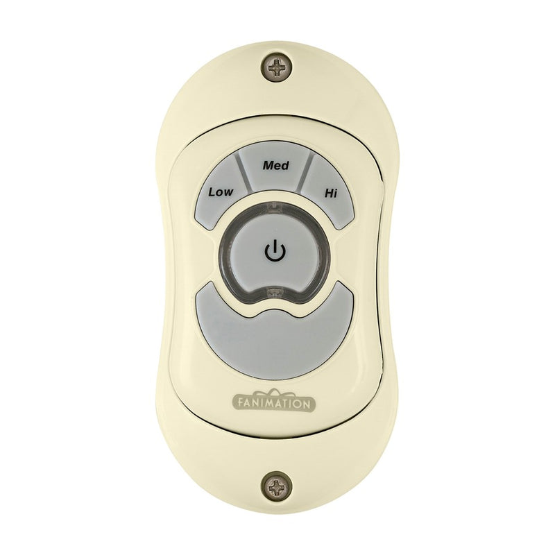 Fanimation CH1LA 3in Ceiling Fan Control | Light Almond Finish | Wall or Remote Control for Fan Speed | 6 x 8 x 4 in | Model CH1LA