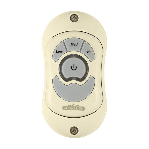 Fanimation CH1LA 3in Ceiling Fan Control | Light Almond Finish | Wall or Remote Control for Fan Speed | 6 x 8 x 4 in | Model CH1LA