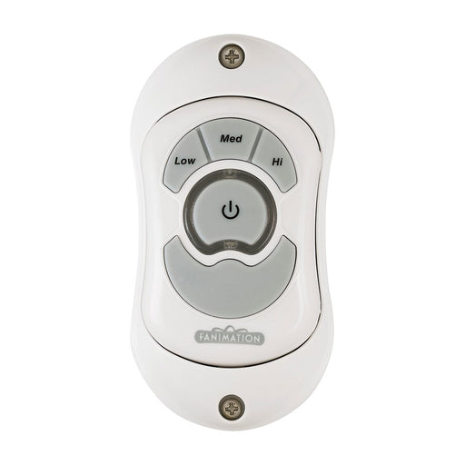 Fanimation CH1WH White Ceiling Fan Wall Control | Universal 3-Speed Fan Control | Bedroom & Living Room | 0.25 x 3.15 x 2.95 in | Model CH1WH
