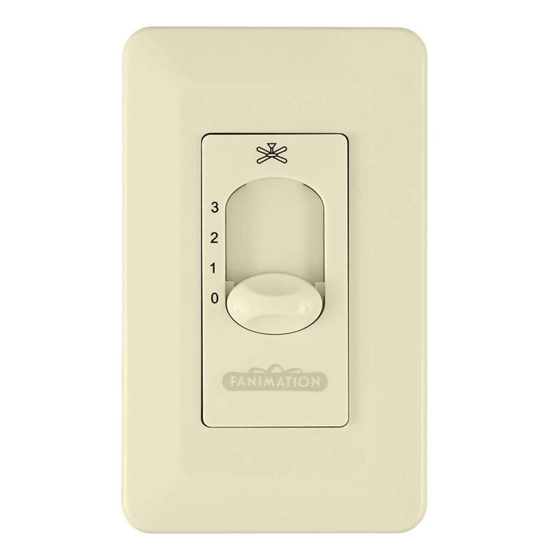 Fanimation CW1LA Wall Control | Light Almond Finish | 3-Speed Non-Reversing | 2.76 x 0.35 x 4.72 in | Model CW1LA