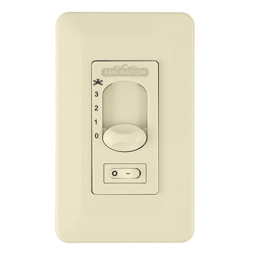 Fanimation CW1SWLA Wall Switch Control | Light Almond Finish | 3-Speed Non-Reversing | 2.76 x 0.35 x 4.72 in | Model CW1SWLA