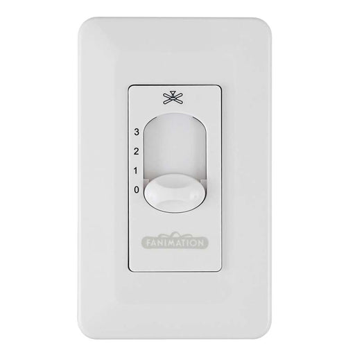 Fanimation CW1WH White Ceiling Fan Wall Control | Standard On/Off Switch | Living Room & Bedroom Fan Accessory | 4.72in H | Model CW1WH