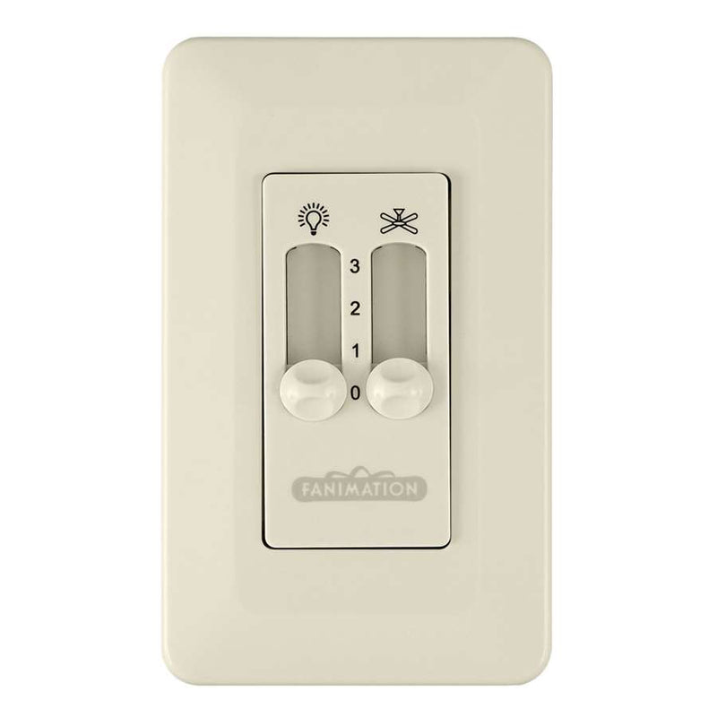 Fanimation CW2LA Light Almond Ceiling Fan Wall Control | Standard On/Off Switch | Living Room & Bedroom Fan Accessory | 4.72in H | Model CW2LA