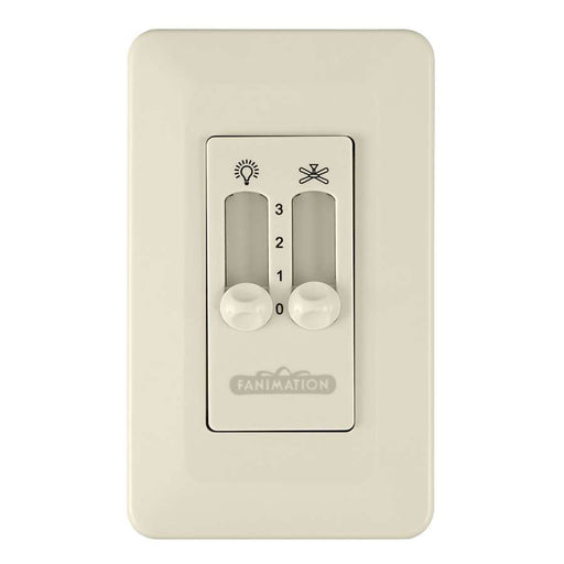 Fanimation CW2LA Light Almond Ceiling Fan Wall Control | Standard On/Off Switch | Living Room & Bedroom Fan Accessory | 4.72in H | Model CW2LA