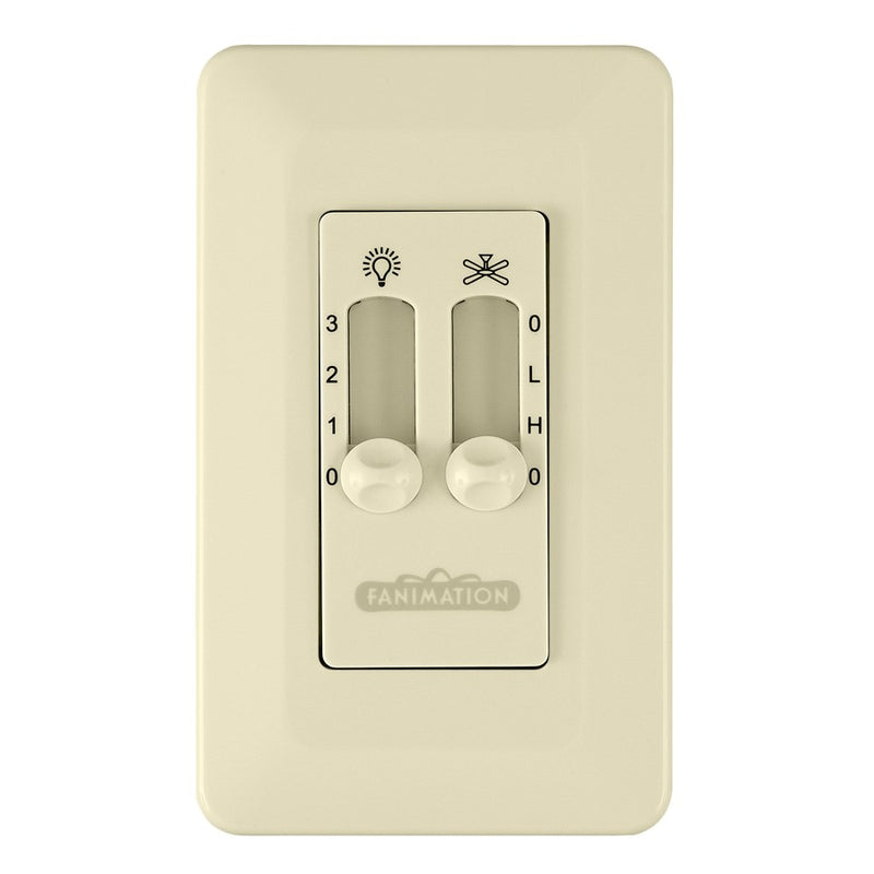 Fanimation Wall Control Fan/Light/Non-Reversible, Almon - CW6LA