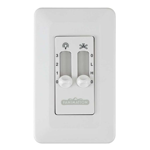 Fanimation CW6WH White Fan Wall Control | Ceiling Fan Accessory | Bedroom & Living Room | 0.35 x 2.76 x 4.72 in | Model CW6WH